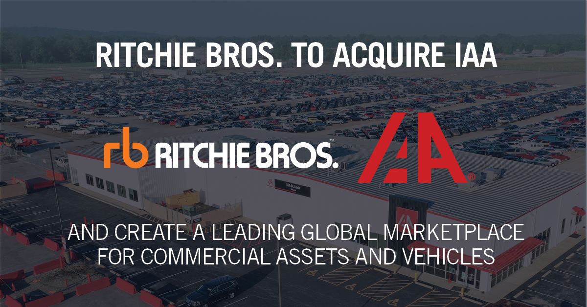 Ritchie Bros to acquire IAA