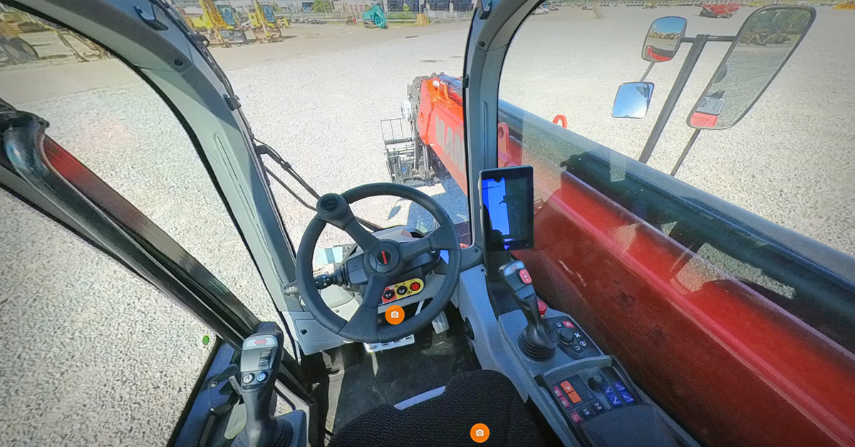 Ritchie Bros.’ 360-degree inspection view is now available to all auctions in Europe, allowing interested buyers to virtually inspect the machine.